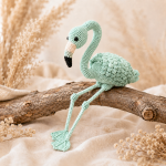 Fiona the Flamingo Crochet Pattern PDF, Pink Bird Amigurumi Plush Toy, Tropical Nursery Decor, Digital Download - Image 5
