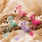 Fiona the Flamingo Crochet Pattern PDF, Pink Bird Amigurumi Plush Toy, Tropical Nursery Decor, Digital Download