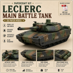 PaperCraft kit Leopard 2A5 tank 3d paper model crafting PDF plans DIY template