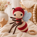 Bella the Bee Crochet Pattern PDF, Cute Bumblebee Amigurumi Plush Toy, Baby Nursery Crochet Pattern, Digital Download - Image 6