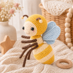 Bella the Bee Crochet Pattern PDF, Cute Bumblebee Amigurumi Plush Toy, Baby Nursery Crochet Pattern, Digital Download - Image 3