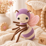 Bella the Bee Crochet Pattern PDF, Cute Bumblebee Amigurumi Plush Toy, Baby Nursery Crochet Pattern, Digital Download - Image 4