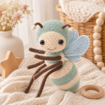 Bella the Bee Crochet Pattern PDF, Cute Bumblebee Amigurumi Plush Toy, Baby Nursery Crochet Pattern, Digital Download - Image 5