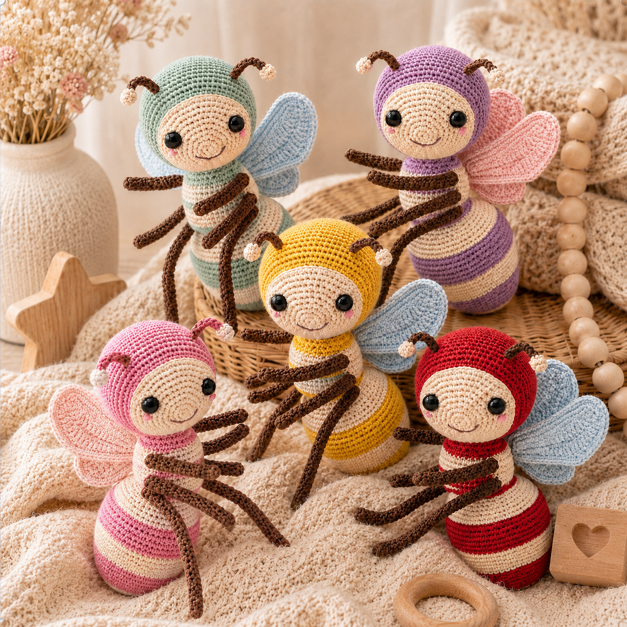 ChatGPT Image Jun 19, 2026, 06_53_29 PM Bella the Bee Crochet Pattern PDF, Cute Bumblebee Amigurumi Plush Toy, Baby Nursery Crochet Pattern, Digital Download - Image 1