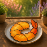 Crispy Fried Shrimp Stained Glass Pattern, Shrimp Suncatcher Template, Tiffany Glass Art Design, Coastal Decor Digital Download - Image 2
