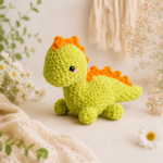 Dino Friends No-Sew Amigurumi Crochet 4 Patterns Bundle, PDF Digital Download, Cute Dinosaur Plush DIY - Image 2