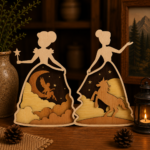 14x Princess Fairy Bundle 3D Multilayer Laser Cut Files | Fantasy Wooden Decor for Glowforge Xtool Cricut CNC | Svg Dxf Pdf Ai Lbrn - Image 7