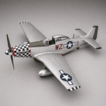 PaperCraft kit Mustang airplane 3d paper model crafting kit PDF plans to print cut & glue DIY paper craft template hobby puzzle decor - Image 2