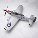 PaperCraft kit Mustang airplane 3d paper model crafting kit PDF plans to print cut & glue DIY paper craft template hobby puzzle decor - Image 5