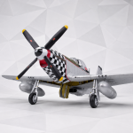 PaperCraft kit Mustang airplane 3d paper model crafting kit PDF plans to print cut & glue DIY paper craft template hobby puzzle decor - Image 6