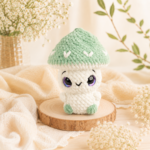 Cute Mushroom Friends No-Sew Crochet Pattern, 3 Amigurumi Plush PDF, Digital Download US Terms - Image 4