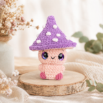 Cute Mushroom Friends No-Sew Crochet Pattern, 3 Amigurumi Plush PDF, Digital Download US Terms - Image 3