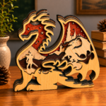Knight Dragon 3D Multilayer Laser Cut File | Fantasy Wooden Decor for Glowforge Xtool Cricut CNC | Svg Dxf Ai Pdf - Image 2