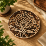 7x Lotus Flower Mandala Bundle 3D Multilayer Laser Cut File | Wooden Mandala Decor for Glowforge Xtool Cricut CNC | Svg Dxf Ai - Image 4