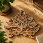 7x Lotus Flower Mandala Bundle 3D Multilayer Laser Cut File | Wooden Mandala Decor for Glowforge Xtool Cricut CNC | Svg Dxf Ai - Image 5