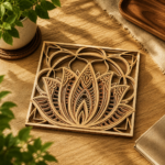 7x Lotus Flower Mandala Bundle 3D Multilayer Laser Cut File | Wooden Mandala Decor for Glowforge Xtool Cricut CNC | Svg Dxf Ai - Image 7