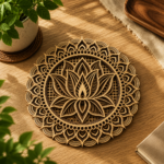 Lotus Flower Mandala Bundle 3D Multilayer Laser Cut File | Wooden Mandala Decor for Glowforge Xtool Cricut CNC | Svg Dxf Ai - Image 2