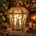 85+ Lantern Bundle Christmas 3D Laser Cut File | Wooden Tealight Candle Holder Night Lamp for Glowforge Xtool CNC | SVG DXF - Image 3