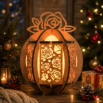 85+ Lantern Bundle Christmas 3D Laser Cut File | Wooden Tealight Candle Holder Night Lamp for Glowforge Xtool CNC | SVG DXF - Image 4