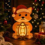 Lantern Bundle Pack 6 Animal Theme Laser Cut File | Tealight Candle Holder Night Lamp for Glowforge Xtool CNC | SVG DXF - Image 3