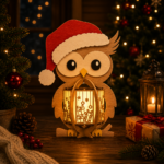 Lantern Bundle Pack 6 Animal Theme Laser Cut File | Tealight Candle Holder Night Lamp for Glowforge Xtool CNC | SVG DXF - Image 5