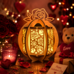 Lantern Bundle Pack 8 Valentine Love Theme Laser Cut File | Tealight Candle Holder Night Lamp Glowforge Xtool CNC | SVG DXF - Image 2