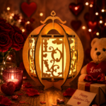 Lantern Bundle Pack 8 Valentine Love Theme Laser Cut File | Tealight Candle Holder Night Lamp Glowforge Xtool CNC | SVG DXF - Image 3