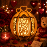 Lantern Bundle Pack 8 Valentine Love Theme Laser Cut File | Tealight Candle Holder Night Lamp Glowforge Xtool CNC | SVG DXF - Image 6