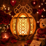 Lantern Bundle Pack 8 Valentine Love Theme Laser Cut File | Tealight Candle Holder Night Lamp Glowforge Xtool CNC | SVG DXF - Image 8