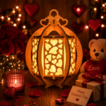 Lantern Bundle Pack 8 Valentine Love Theme Laser Cut File | Tealight Candle Holder Night Lamp Glowforge Xtool CNC | SVG DXF - Image 9