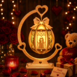 Lantern Bundle Pack 8 Valentine Laser Cut File | Tealight Candle Holder Night Lamp with Stand Glowforge Xtool CNC | SVG DXF - Image 5