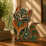 9x Animal Mandala Bundle 3D Multilayer Laser Cut File | Wooden Animal Wall Decor for Glowforge Xtool CNC | Svg Dxf Ai Lbrn - Image 3