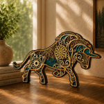9x Animal Mandala Bundle 3D Multilayer Laser Cut File | Wooden Animal Wall Decor for Glowforge Xtool CNC | Svg Dxf Ai Lbrn - Image 5