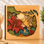 9x 3D Multilayer Scene Bundle Laser Cut File | Wooden Engraved Decor for Glowforge Xtool CNC | Svg Dxf Eps Png Pdf - Image 3