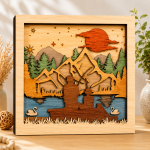 9x 3D Multilayer Scene Bundle Laser Cut File | Wooden Engraved Decor for Glowforge Xtool CNC | Svg Dxf Eps Png Pdf - Image 5