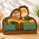 9x 3D Multilayer Scene Bundle Laser Cut File | Wooden Engraved Decor for Glowforge Xtool CNC | Svg Dxf Eps Png Pdf - Image 6