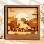 9x 3D Multilayer Scene Bundle Laser Cut File | Wooden Engraved Decor for Glowforge Xtool CNC | Svg Dxf Eps Png Pdf - Image 10