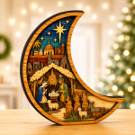 10+ Nativity Designs Bundle 3D Multilayer Laser Cut File | Wooden Christmas Decor for Glowforge Xtool CNC | Svg Dxf Eps Png Pdf - Image 3