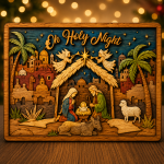 10+ Nativity Designs Bundle 3D Multilayer Laser Cut File | Wooden Christmas Decor for Glowforge Xtool CNC | Svg Dxf Eps Png Pdf - Image 11
