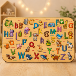 5x Children Puzzle Bundle 3D Multilayer Laser Cut File | Wooden Kids Toy Alphabet Puzzle for Glowforge Xtool CNC | SVG DXF - Image 2