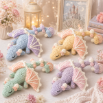 Dreamy Pastel Dragon Crochet Pattern PDF, Cute Dragon Amigurumi Plush Toy, Fantasy Nursery Decor, Digital Download