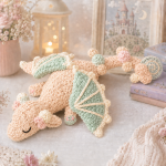 Dreamy Pastel Dragon Crochet Pattern PDF, Cute Dragon Amigurumi Plush Toy, Fantasy Nursery Decor, Digital Download - Image 2