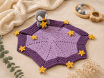 Penguin Lovey Crochet Pattern PDF, Star Baby Security Blanket Pattern, Night Sky Nursery Blanket, Digital Download - Image 3