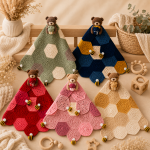 Honey Bear Lovey Crochet Pattern PDF, Bee Baby Blanket Pattern, Honeycomb Security Blanket, Digital Download