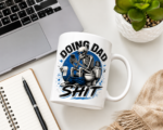Funny Father’s Day Mug, Doing Dad Shit Mug, Skeleton Dad Mug, Gift for Dad from Kids, Sarcastic Dad Gift, Cool Dad Coffee Mug - Image 4