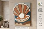 Coastal Mosaic Wall Art Laser Cut Bundle, Ocean Mosaic SVG, Beach Wall Decor DXF, Nautical CNC Template, PDF EPS Files - Image 11