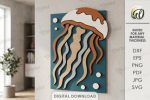 Coastal Mosaic Wall Art Laser Cut Bundle, Ocean Mosaic SVG, Beach Wall Decor DXF, Nautical CNC Template, PDF EPS Files - Image 13