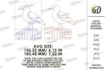 Coastal Mosaic Wall Art Laser Cut Bundle, Ocean Mosaic SVG, Beach Wall Decor DXF, Nautical CNC Template, PDF EPS Files - Image 3