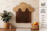 Cutting Boards with Holders Laser Cut Bundle SVG | Wooden Kitchen Board CNC Files | Glowforge xTool Cricut Templates - Image 4