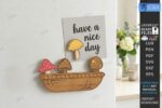 Fridge Magnets SVG Bundle, Laser Cut Refrigerator Magnet Files, Wooden Magnet Templates for Glowforge Cricut CNC - Image 14